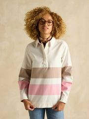 Brinley Tan/Pink Deck Shirt - Women