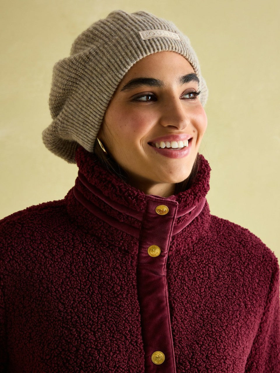 Fleur Red Fleece Jacket - Women