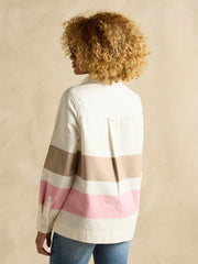 Brinley Tan/Pink Deck Shirt - Women