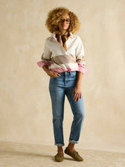 Brinley Tan/Pink Deck Shirt - Women