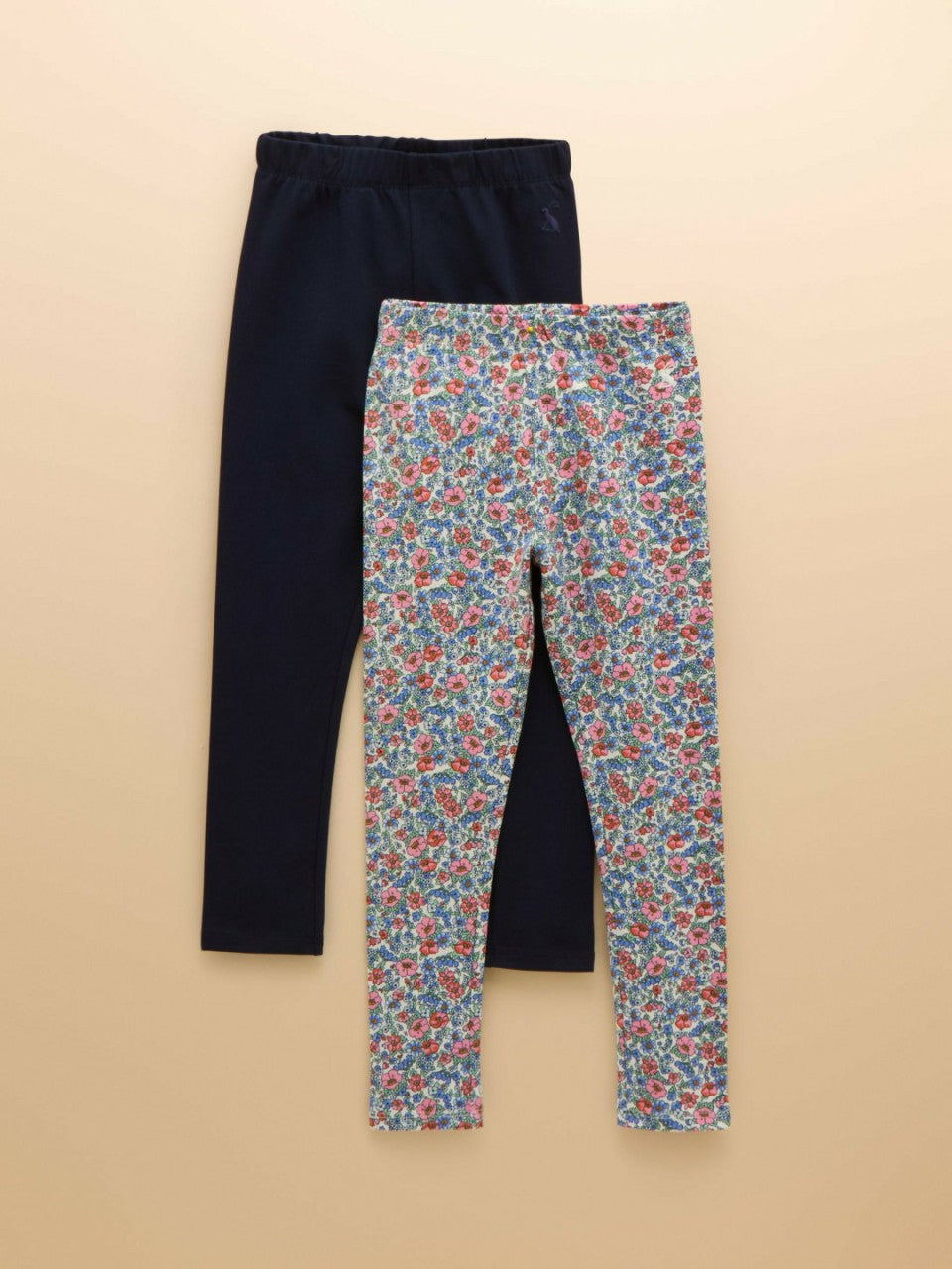 Deedee Navy Pack of Two Jersey Leggings - Girls
